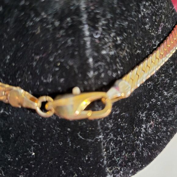 Gold & Rhinestone 16" Necklace - Picture 4 of 7